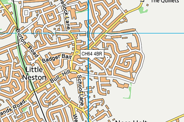 CH64 4BR map - OS VectorMap District (Ordnance Survey)