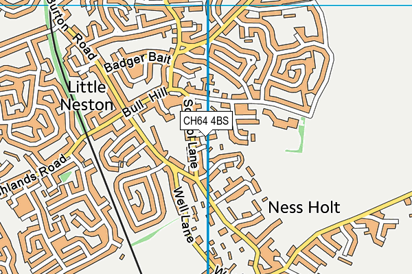 CH64 4BS map - OS VectorMap District (Ordnance Survey)