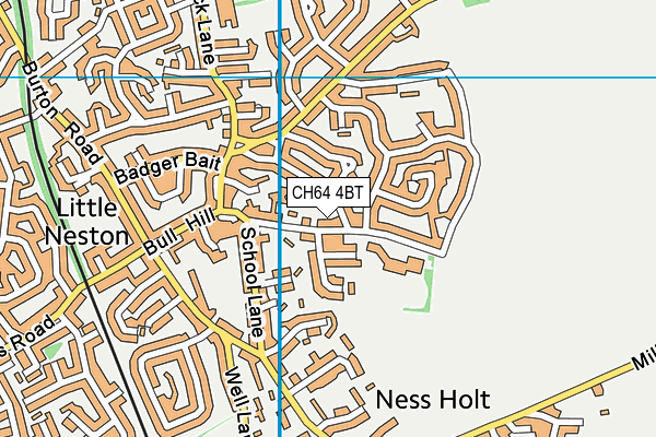 CH64 4BT map - OS VectorMap District (Ordnance Survey)