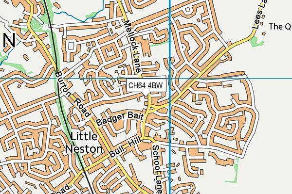 CH64 4BW map - OS VectorMap District (Ordnance Survey)