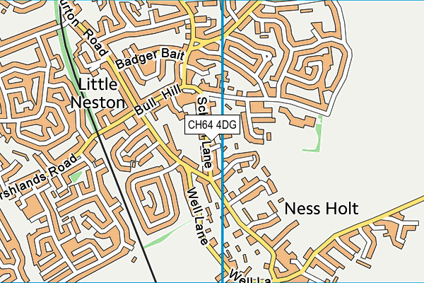 CH64 4DG map - OS VectorMap District (Ordnance Survey)