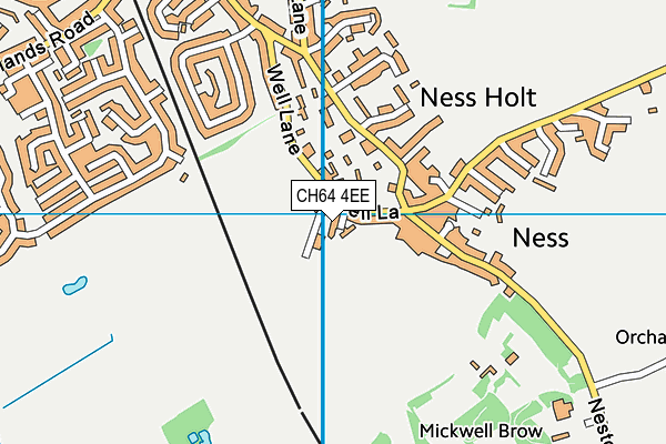 CH64 4EE map - OS VectorMap District (Ordnance Survey)