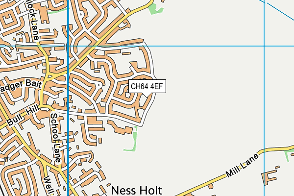 CH64 4EF map - OS VectorMap District (Ordnance Survey)