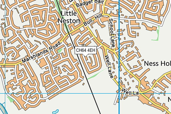 CH64 4EH map - OS VectorMap District (Ordnance Survey)
