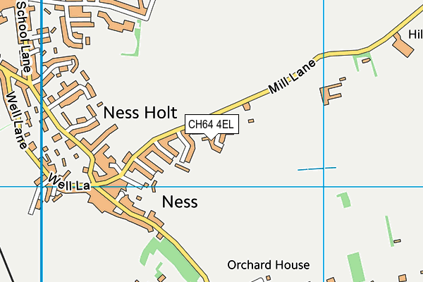 CH64 4EL map - OS VectorMap District (Ordnance Survey)