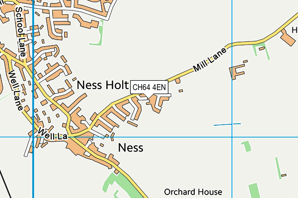 CH64 4EN map - OS VectorMap District (Ordnance Survey)