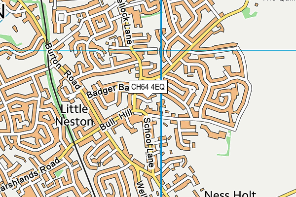 CH64 4EQ map - OS VectorMap District (Ordnance Survey)