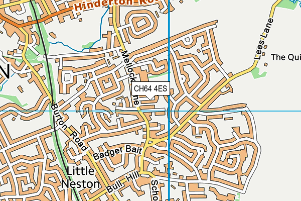 CH64 4ES map - OS VectorMap District (Ordnance Survey)