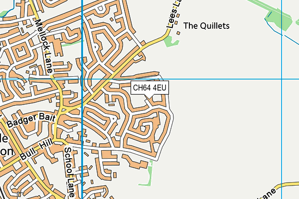 CH64 4EU map - OS VectorMap District (Ordnance Survey)