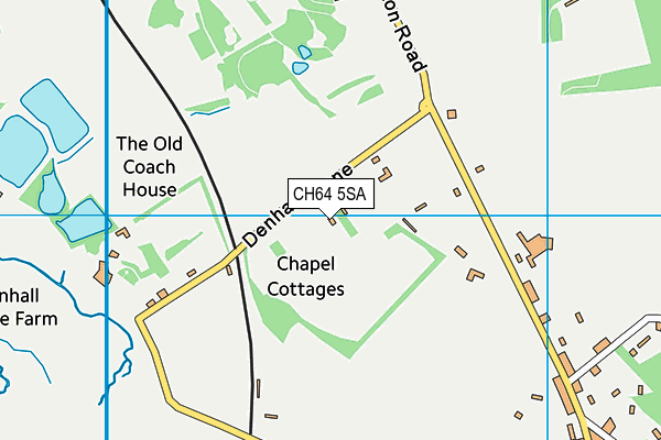 CH64 5SA map - OS VectorMap District (Ordnance Survey)