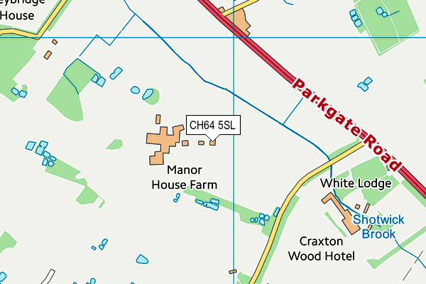 CH64 5SL map - OS VectorMap District (Ordnance Survey)