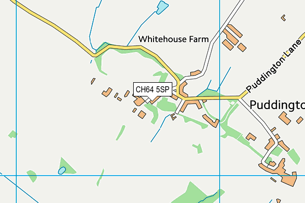 CH64 5SP map - OS VectorMap District (Ordnance Survey)