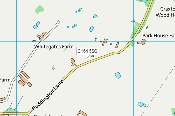 CH64 5SQ map - OS VectorMap District (Ordnance Survey)