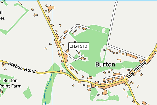 CH64 5TD map - OS VectorMap District (Ordnance Survey)