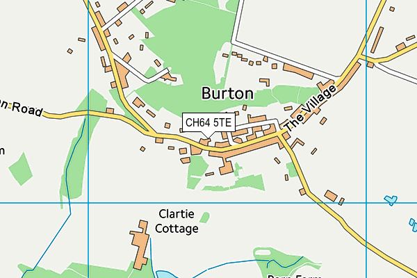 CH64 5TE map - OS VectorMap District (Ordnance Survey)