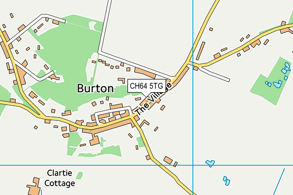 CH64 5TG map - OS VectorMap District (Ordnance Survey)