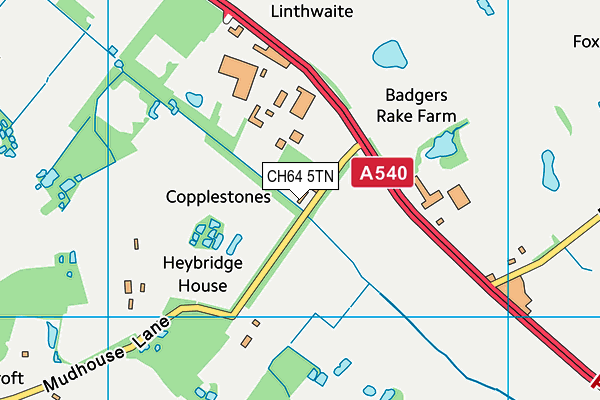 CH64 5TN map - OS VectorMap District (Ordnance Survey)