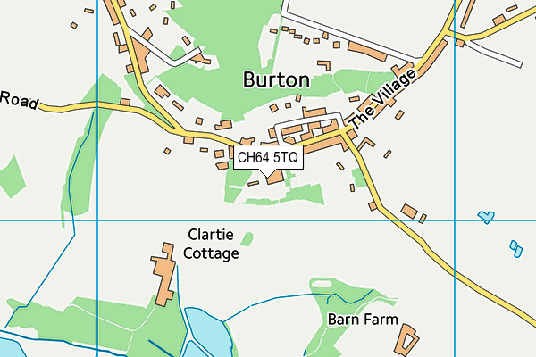 CH64 5TQ map - OS VectorMap District (Ordnance Survey)