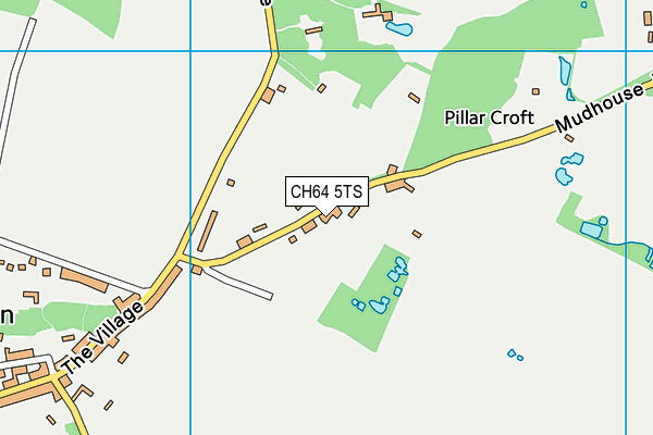 CH64 5TS map - OS VectorMap District (Ordnance Survey)