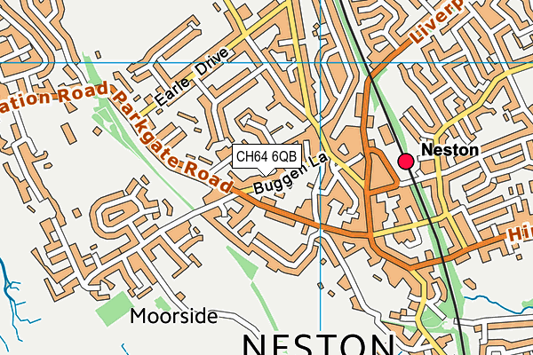 CH64 6QB map - OS VectorMap District (Ordnance Survey)