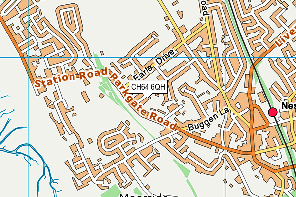 CH64 6QH map - OS VectorMap District (Ordnance Survey)