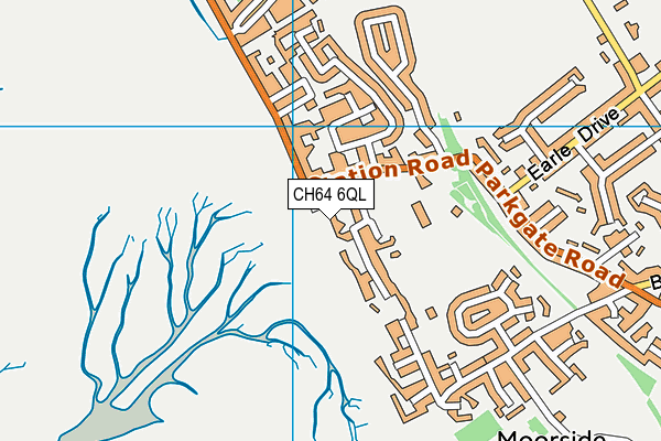 CH64 6QL map - OS VectorMap District (Ordnance Survey)