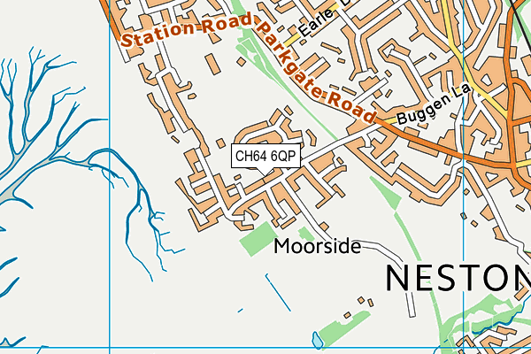 CH64 6QP map - OS VectorMap District (Ordnance Survey)