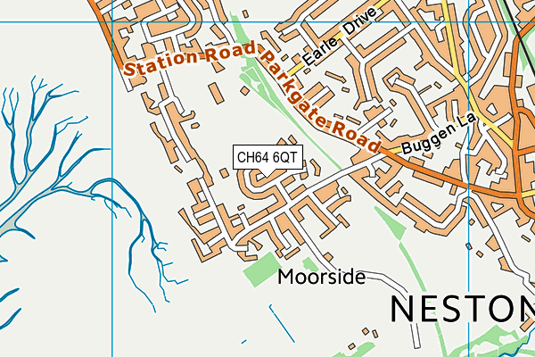 CH64 6QT map - OS VectorMap District (Ordnance Survey)