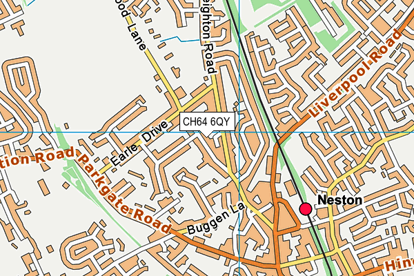 CH64 6QY map - OS VectorMap District (Ordnance Survey)