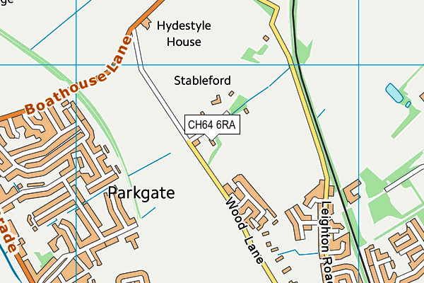 CH64 6RA map - OS VectorMap District (Ordnance Survey)