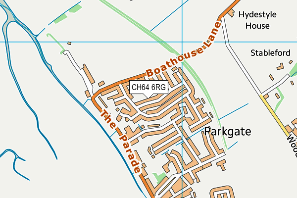 CH64 6RG map - OS VectorMap District (Ordnance Survey)