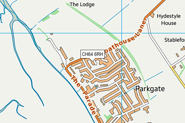 CH64 6RH map - OS VectorMap District (Ordnance Survey)