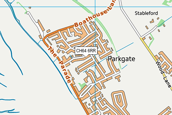 CH64 6RR map - OS VectorMap District (Ordnance Survey)