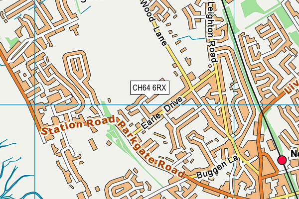 CH64 6RX map - OS VectorMap District (Ordnance Survey)