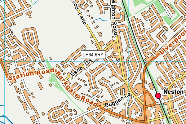 CH64 6RY map - OS VectorMap District (Ordnance Survey)