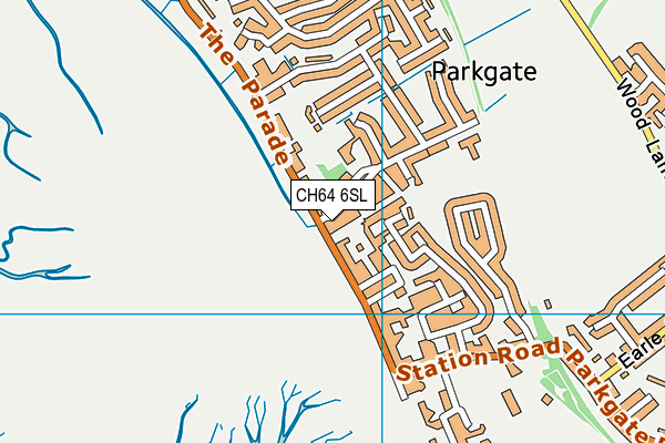 CH64 6SL map - OS VectorMap District (Ordnance Survey)