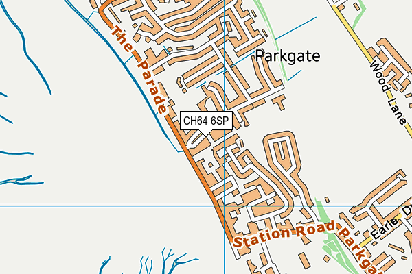 CH64 6SP map - OS VectorMap District (Ordnance Survey)