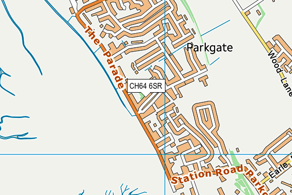 CH64 6SR map - OS VectorMap District (Ordnance Survey)