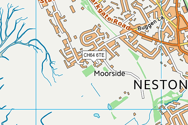 CH64 6TE map - OS VectorMap District (Ordnance Survey)