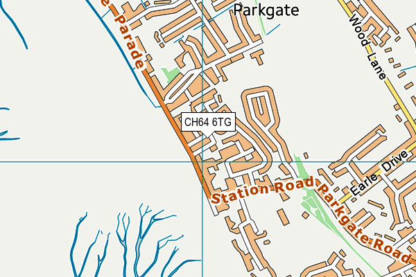 CH64 6TG map - OS VectorMap District (Ordnance Survey)