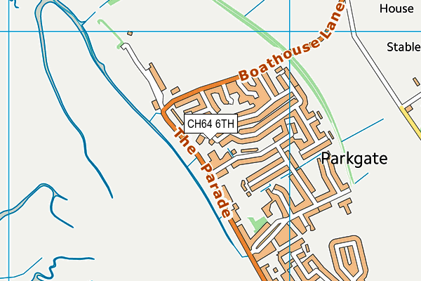 CH64 6TH map - OS VectorMap District (Ordnance Survey)