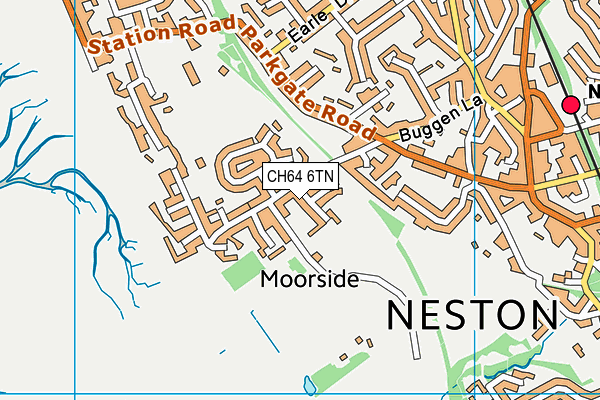 CH64 6TN map - OS VectorMap District (Ordnance Survey)