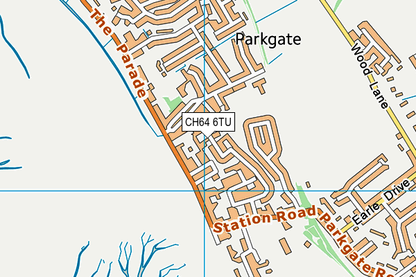 CH64 6TU map - OS VectorMap District (Ordnance Survey)