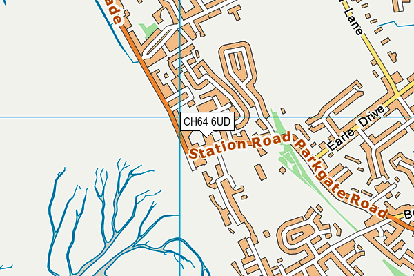 CH64 6UD map - OS VectorMap District (Ordnance Survey)