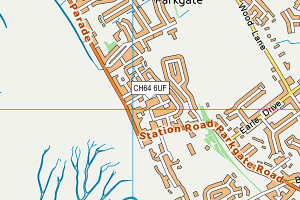 CH64 6UF map - OS VectorMap District (Ordnance Survey)