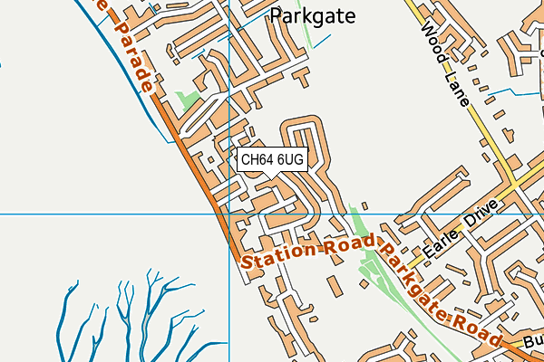 CH64 6UG map - OS VectorMap District (Ordnance Survey)