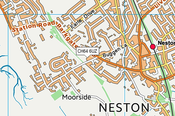 CH64 6UZ map - OS VectorMap District (Ordnance Survey)