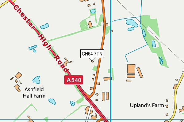 CH64 7TN map - OS VectorMap District (Ordnance Survey)