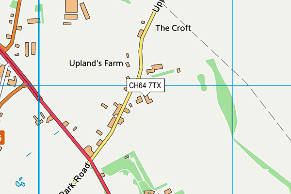 CH64 7TX map - OS VectorMap District (Ordnance Survey)