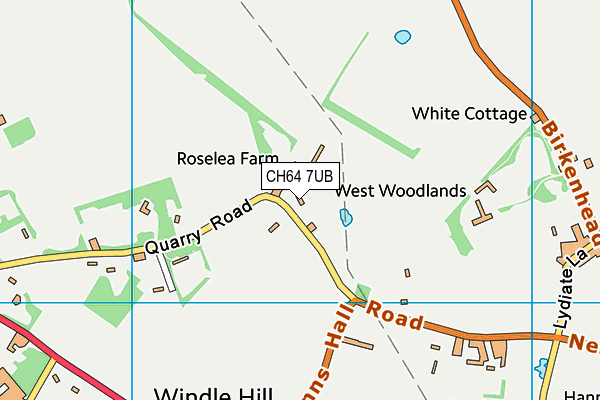 CH64 7UB map - OS VectorMap District (Ordnance Survey)